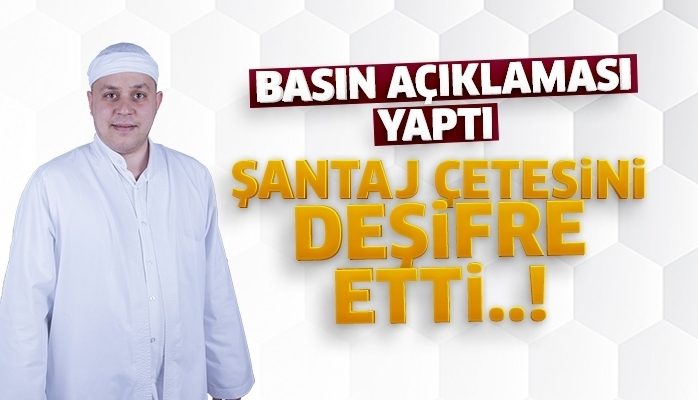 Aydınlı Mehmet Hoca basın açıklaması yaptı