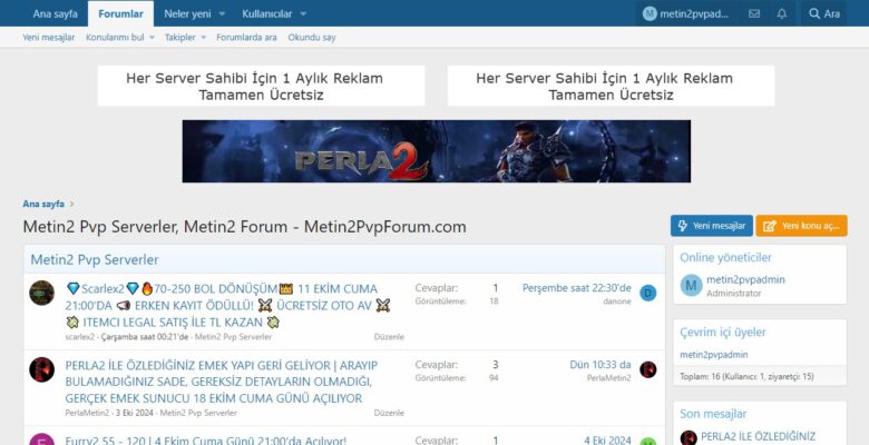 Bu Hafta Yeni Açılacak Metin2 Pvp Serverler