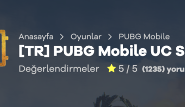 PUBG Mobile UC Satın Al